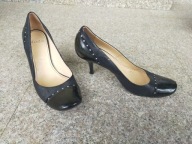 MarZio nr 37,5 eleganckie włoskie czółenka skóra