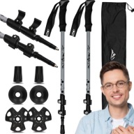 SOLIDNE KIJE TREKKINGOWE KIJKI NORDIC WALKING REGULOWANE DO CHODZENIA PRO