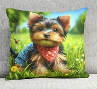 Poduszka 40/40cm Yorkshire Terrier, York Yorkuś