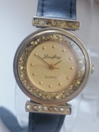 Piękny damski zegarek vintage z paskiem Louifrey