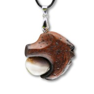 Wisiorek Bez i jaspis - handmade, pirografia, prezent, dla niej, kobiety