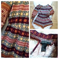 Kombinezon we wzory etno boho Forever21 hiszpanka