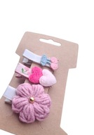 Mini spinki do włosów handmade 3 szt.