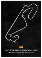 Plakat „Racing Tracks” – Minimalistyczny Plakat Torów Wyścigowych