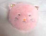 Kieszonkowy Ogrzewacz Do Dłoni Różowy Kotek Futerko, Licytacja od 1zł BCM