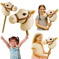 HOBBY HORSE OGLOWIE KON NA KIJU ZABAWKA DO ZABAWY DLA DZIECI DUZY SOLIDNY