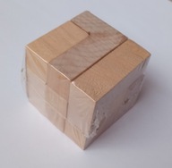Drewniane puzzle Łamigłówka Tricky Game Gra logiczna Puzzle 3D SZEŚCIAN