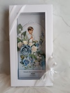 Ręcznie robiona personalizowana kartka na komunię