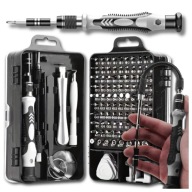 Wkrętaki precyzyjne Zestaw 115w1 do elektroniki Bit CR-V TORX ŚRUBOKRĘTY