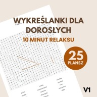 Wykreślanka PDF kawa, herbata & słodycze – 54 strony relaksu
