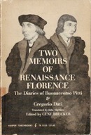 Two Memoirs of Renaissance Florence Pitti Dati