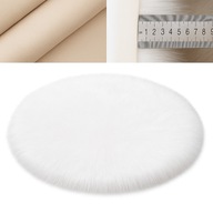 Puszysty okrągły dywan BOHO 130 cm –miękki dekoracyjny do salonu i sypialni