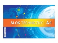 Blok techniczny biały A4 250g