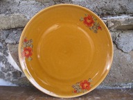 PRL - MIODOWY Płaski Talerz Obiadowy_Porcelit PRUSZKÓW