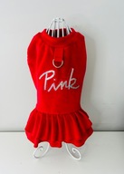 sukienka welurowa ubranko dla psa typu york S\M