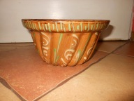 ŁADNA ZABYTKOWA CERAMICZNA FORMA DO BABKI