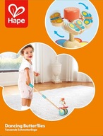 Hape Dancing Butterflies – drewniany pchacz edukacyjny dla niemowląt