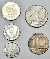 Monety PRL kolekcja 1989r