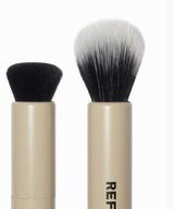 Refy Duo Face Brush – dwustronny pędzel do makijażu Do podkładu różu