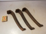Stare żeliwne nogi do piecyka itp. 3 sztuki