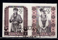 Fi:996-997A - kasowany z roku 1959 - w parce cięta