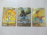 3x karty pokemon metalowe metal arceus pikachu