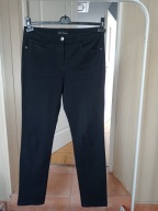 spodnie dżins proste strecz czarne canda c&a 42