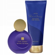 Zestaw kosmetyków Far Away Beyond the Moon AVON Perfumy 50 ml Balsam 125 ml