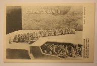 OŚWIĘCIM - BRZEZINKA, AUSCHWITZ - BIRKENAU. Model krematorium w przekroju