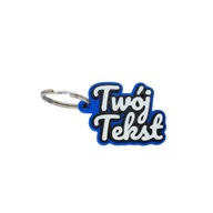 Niebieski Breloczek z TWOIM TEKSTEM