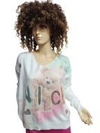 WŁOSKI sweter miękki dzianinowy 40/42