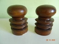 stojak podpórki holder książek drewno mosiądz book stopper