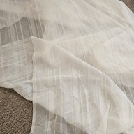 Tkanina woal nabłyszczany zołowianką,wzór pionowe pasy w.290 x sz.290cm,9x@