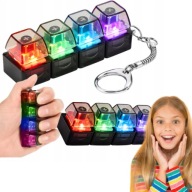 KLIKACZ ANTYSTRESOWY BRELOK FIDGET 4 SWITCHE KLIKER KLAWIATURA ŚWIECĄCA LED