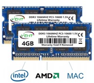 PAMIĘĆ DO LAPTOPA 4GB DDR3 1066 MHZ SO-DIMM PC3-8500 CL7