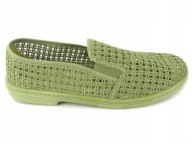 ŁÓKPOL trampki męskie BUTY NA LATO ROBOCZE PRZEWIEWNE KHAKI ZIELONY 41