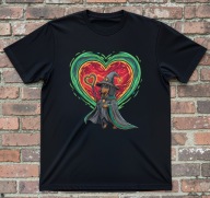 Koszulka z jamnikiem w sercu, jamnik czarodziej T-shirt Rozmiary w opisie