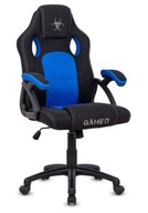 Fotel gamingowy CARRERA M BLUE FABRIC | Ergonomia, styl i komfort niebieski