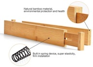 Regulowana przegroda do szuflady bambusowa