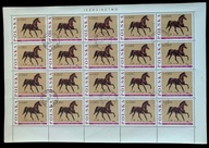 1967 Jeździectwo Fi 1598 cały arkusz stemplowany