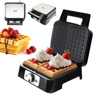 Gofrownica ELDOM IK1600 2KW 2 duże gofry czarna z powłoka nieprzywierająca