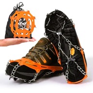 Raczki na buty z kolcami Trekkingowe Łańcuchy na Śnieg i Lód + Etui M 37-40