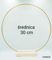 Obręcz metalowa koło ring łapacz z podstawą 30cm