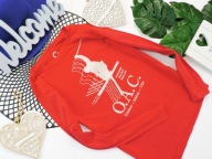 Cubus - czerwona bluzeczka atletic r 134/140