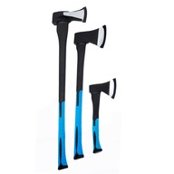 Zestaw 3 siekier rękojeść Fiberglass toporek uniwersalna rozłupująca