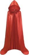 Kostium Czerwona Peleryna z Kapturem Czerwony Kapturek Wampir S