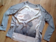 Opus szara bluzka satynowy przód j nowa roz 40-42