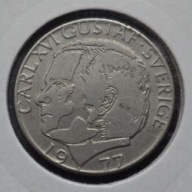 *SZWECJA [0079]*1 korona 1977 (SVERIGE) Król Karol XVI Gustaw, Korona *1 KR