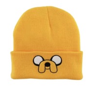 Dziecięca czapka zimowa z mankietem i haftem