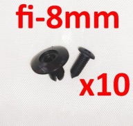 [10 szt] Kołki Fi-8 mm rozporowe Spinki Uchwyty osłony auta uniwersalne